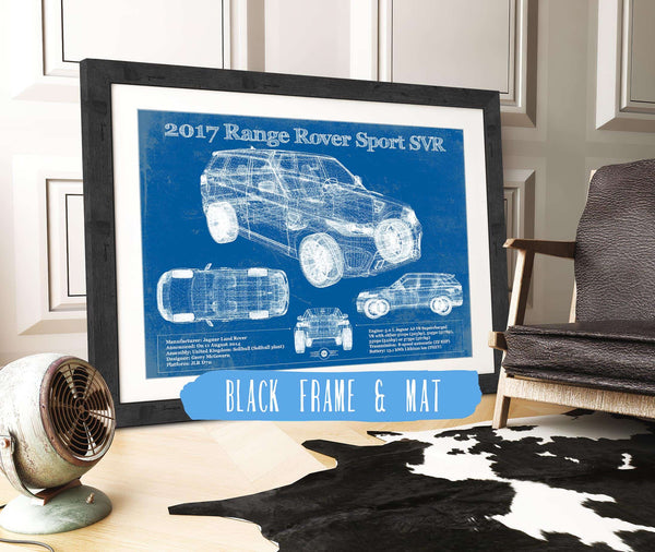Cutler West 2017 Land Rover Range Rover Sport SVR Vintage Blueprint Auto Print