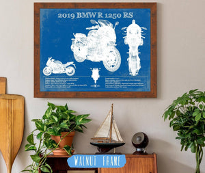 Cutler West 2019 BMW R1250RS Vintage Blueprint Auto Print