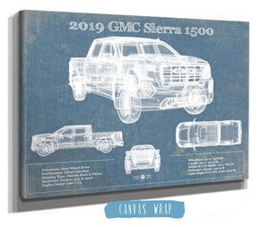 Cutler West 2019 GMC Sierra 1500 Vintage Blueprint Auto Print