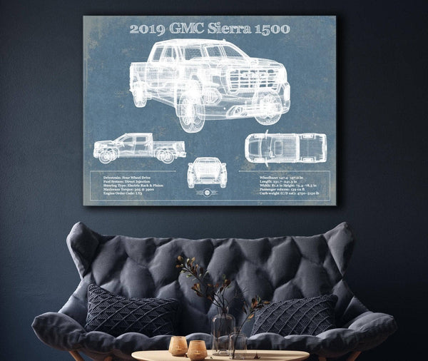 Cutler West 2019 GMC Sierra 1500 Vintage Blueprint Auto Print