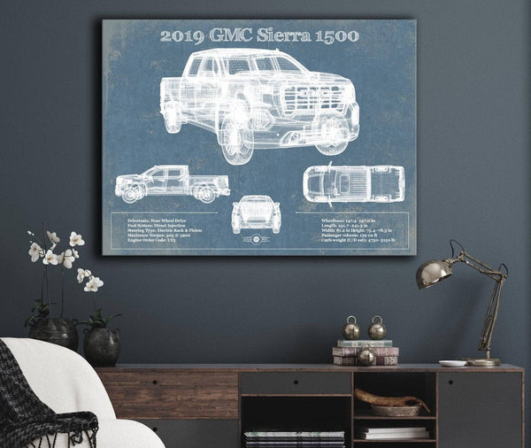 Cutler West 2019 GMC Sierra 1500 Vintage Blueprint Auto Print