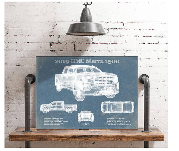 Cutler West 2019 GMC Sierra 1500 Vintage Blueprint Auto Print
