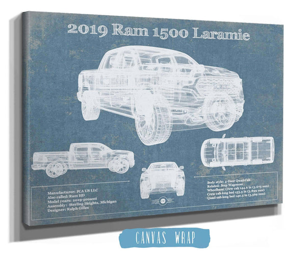 Cutler West 2019 Ram 1500 Limited Vintage Blueprint Auto Print