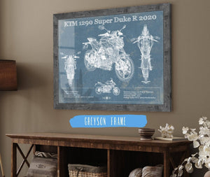 Cutler West 2020 KTM 1290 Super Duke R Motorcycle Patent Print