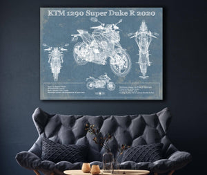 Cutler West 2020 KTM 1290 Super Duke R Motorcycle Patent Print