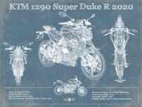 Cutler West 14" x 11" / Unframed 2020 KTM 1290 Super Duke R Motorcycle Patent Print 845000242_8641