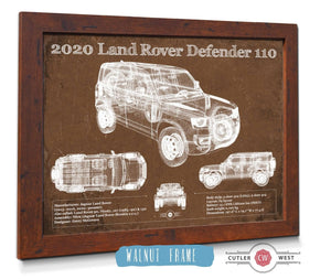 Cutler West 2020 Land Rover Defender 110 Vintage Blueprint Auto Print