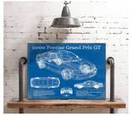 Cutler West 2000 Pontiac Grand Prix GT Vintage Blueprint Auto Print