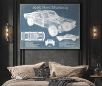 Cutler West Ford Collection 1965 Ford Mustang Fastback Original Blueprint Art