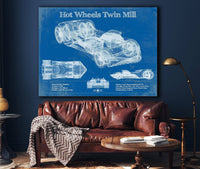 Cutler West Hot Wheels Twin Mill Blueprint Vintage Auto Print