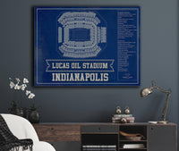 Cutler West Indianapolis Colts Lucas Oil Stadium Team Color - Vintage Football Print
