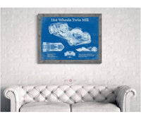 Cutler West Hot Wheels Twin Mill Blueprint Vintage Auto Print