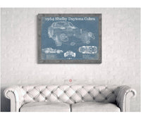 Cutler West 64' Shelby Cobra Daytona Blueprint Vintage Auto Print
