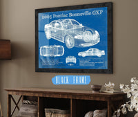 Cutler West 2000 - 2005 Pontiac Bonneville GXP Blueprint Vintage Auto Print