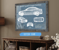 Cutler West Vehicle Collection BMW 330Ci Coupe 2000 Blueprint Vintage Auto Print