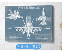 Cutler West F/A-18 Hornet Blueprint Original Military Wall Art