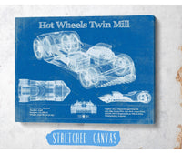 Cutler West Hot Wheels Twin Mill Blueprint Vintage Auto Print