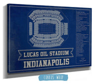Cutler West Pro Football Collection Indianapolis Colts Lucas Oil Stadium Team Color - Vintage Football Print