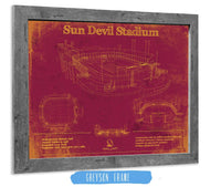 Cutler West College Football Collection Sun Devil Stadium Wall Art - Vintage Arizona State Sun Devils Art