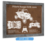 Cutler West Polaris Ranger RZR XP 1000 Blueprint Vintage Auto Print