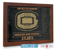 Cutler West Soccer Collection Atlanta United F.C. - Mercedes-Benz Stadium Stadium Vintage Soccer Print