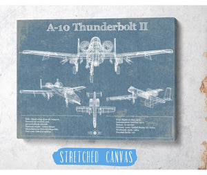 Cutler West A-10 Thunderbolt II Patent Blueprint Original Military Wall Art