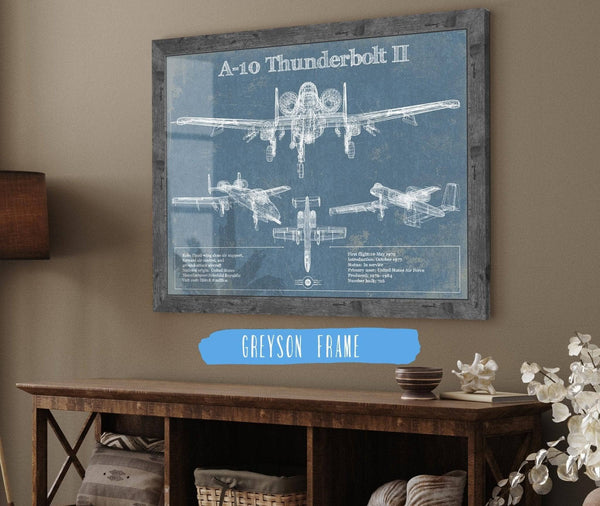Cutler West A-10 Thunderbolt II Patent Blueprint Original Military Wall Art