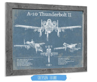 Cutler West A-10 Thunderbolt II Patent Blueprint Original Military Wall Art