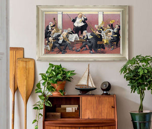 24" x 16" / Champagne Frame Cutler West A Bad Outlook For Harmony by Louis Glackens