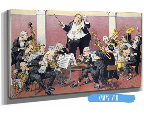 24" x 16" / Stretched Canvas Wrap Cutler West A Bad Outlook For Harmony by Louis Glackens