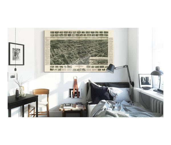 Cutler West Aero View Of Amityville Suffolk County Long Island Ny 1925  State Of New York