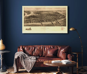 Cutler West Aero View Of Atlantic City New Jersey 1909  State Of New Jersey