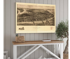 Cutler West Aero View Of Atlantic City New Jersey 1909  State Of New Jersey