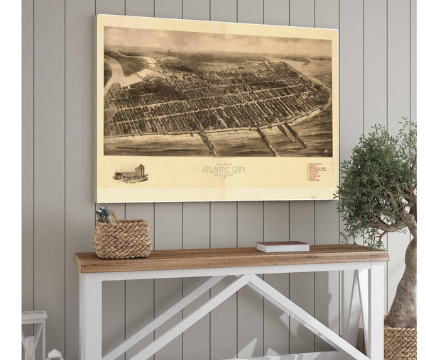 Cutler West Aero View Of Atlantic City New Jersey 1909  State Of New Jersey