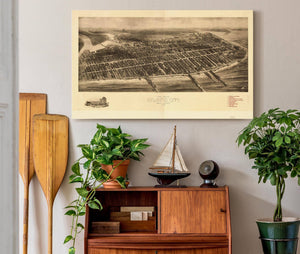 Cutler West Aero View Of Atlantic City New Jersey 1909  State Of New Jersey