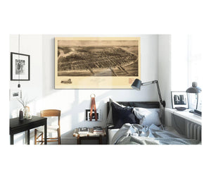 Cutler West Aero View Of Atlantic City New Jersey 1909  State Of New Jersey