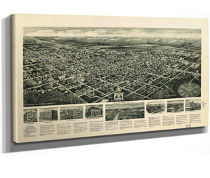 24" x 16" / Stretched Canvas Wrap Cutler West Aero View Of Egg Harbor City New Jersey  State Of New Jersey