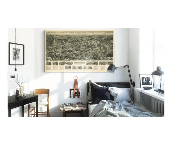 Cutler West Aero View Of Farmingdale Nassau County Long Island Ny 1925  State Of New York