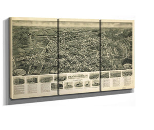 Cutler West Aero View Of Farmingdale Nassau County Long Island Ny 1925  State Of New York