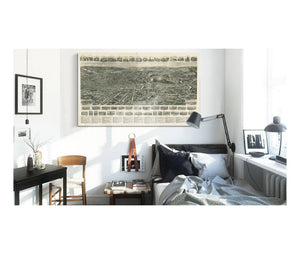 Cutler West Aero View Of Fitchburg Massachusetts 1915  State Of Massachusetts