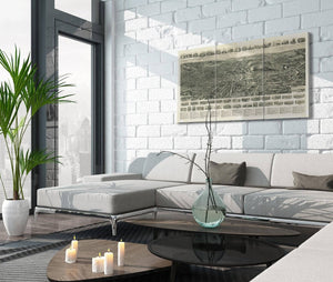 Cutler West Aero View Of Fitchburg Massachusetts 1915  State Of Massachusetts