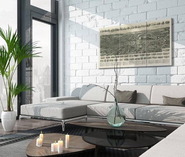 Cutler West Aero View Of Fitchburg Massachusetts 1915  State Of Massachusetts