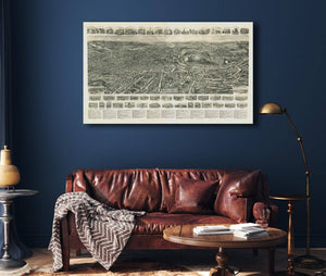 Cutler West Aero View Of Fitchburg Massachusetts 1915  State Of Massachusetts