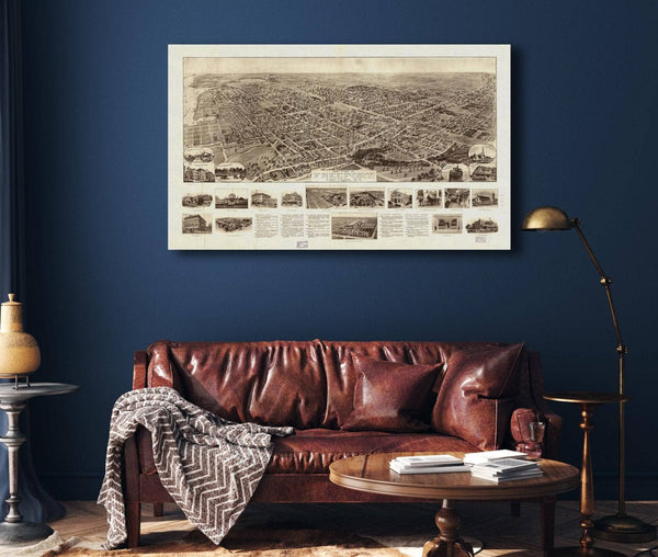 Cutler West Aero View Of Freeport Long Island Ny 1909  State Of New York