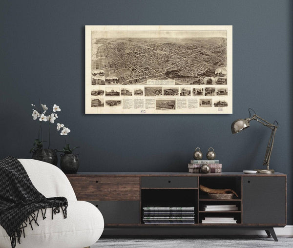 Cutler West Aero View Of Freeport Long Island Ny 1909  State Of New York