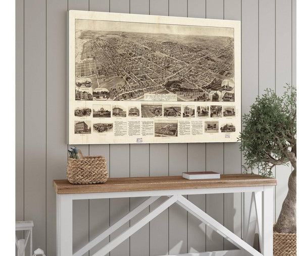 Cutler West Aero View Of Freeport Long Island Ny 1909  State Of New York