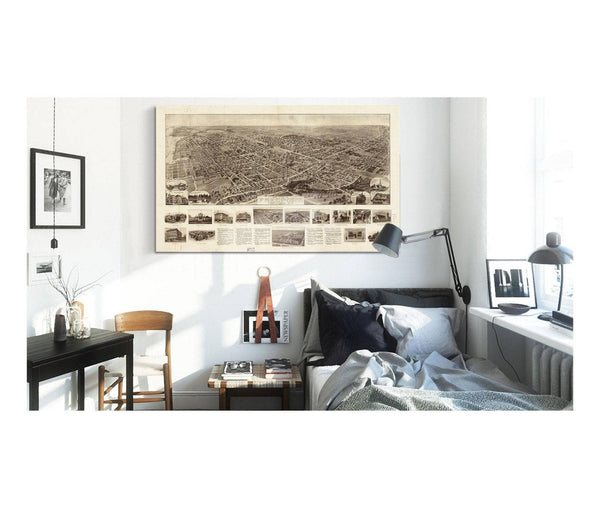 Cutler West Aero View Of Freeport Long Island Ny 1909  State Of New York