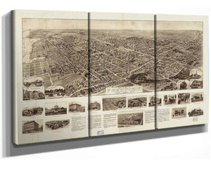 Cutler West Aero View Of Freeport Long Island Ny 1909  State Of New York