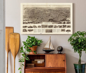 Cutler West Aero View Of Freeport Long Island Ny 1909  State Of New York