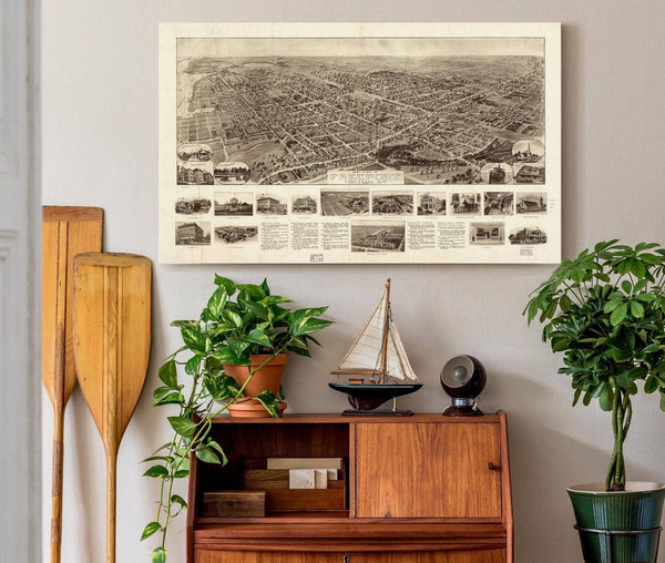 Cutler West Aero View Of Freeport Long Island Ny 1909  State Of New York